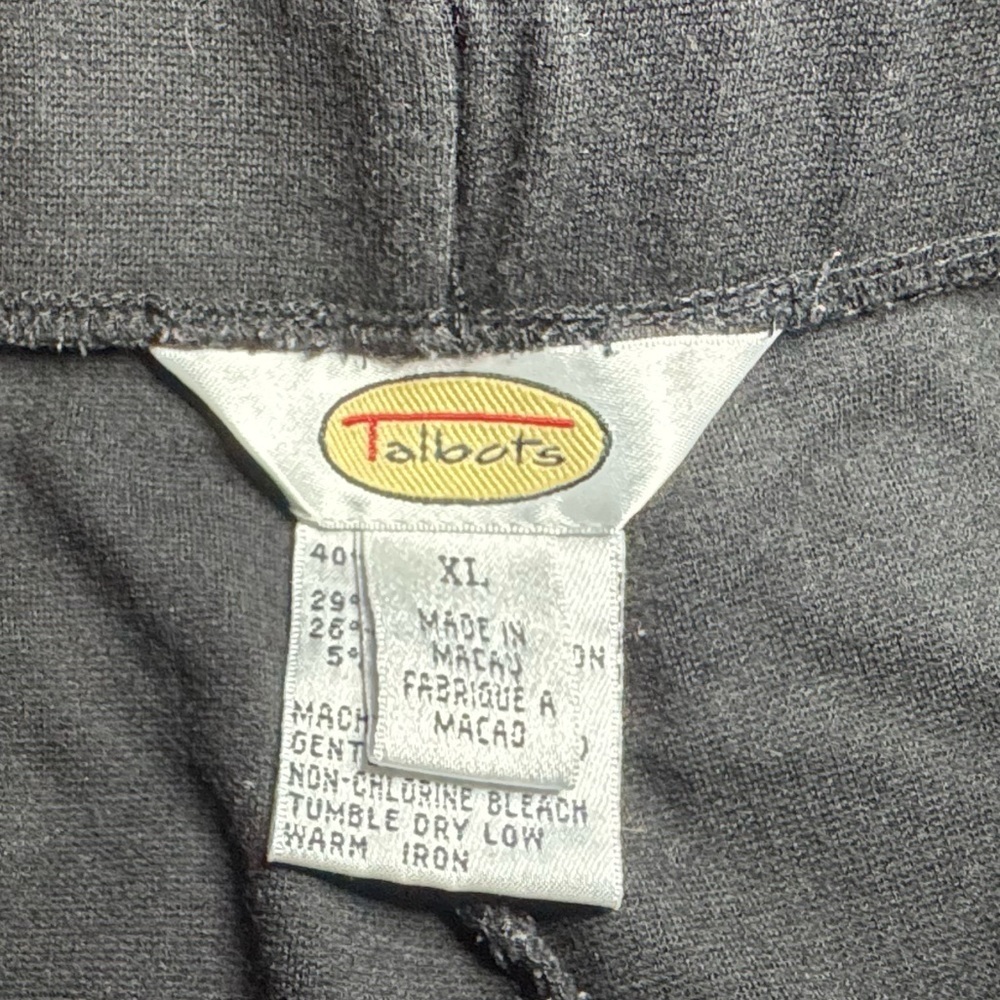 Talbots Classic Tapered Black Leggings - Picture 2 of 3